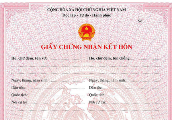 Thủ tục đăng ký kết hôn của người Việt Nam trong nước