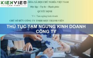 Thủ tục tạm ngừng kinh doanh công ty