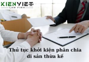 Thủ tục khởi kiện phân chia di sản thừa kế