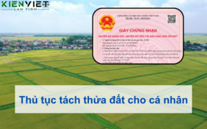 Thủ tục tách thửa cho cá nhân
