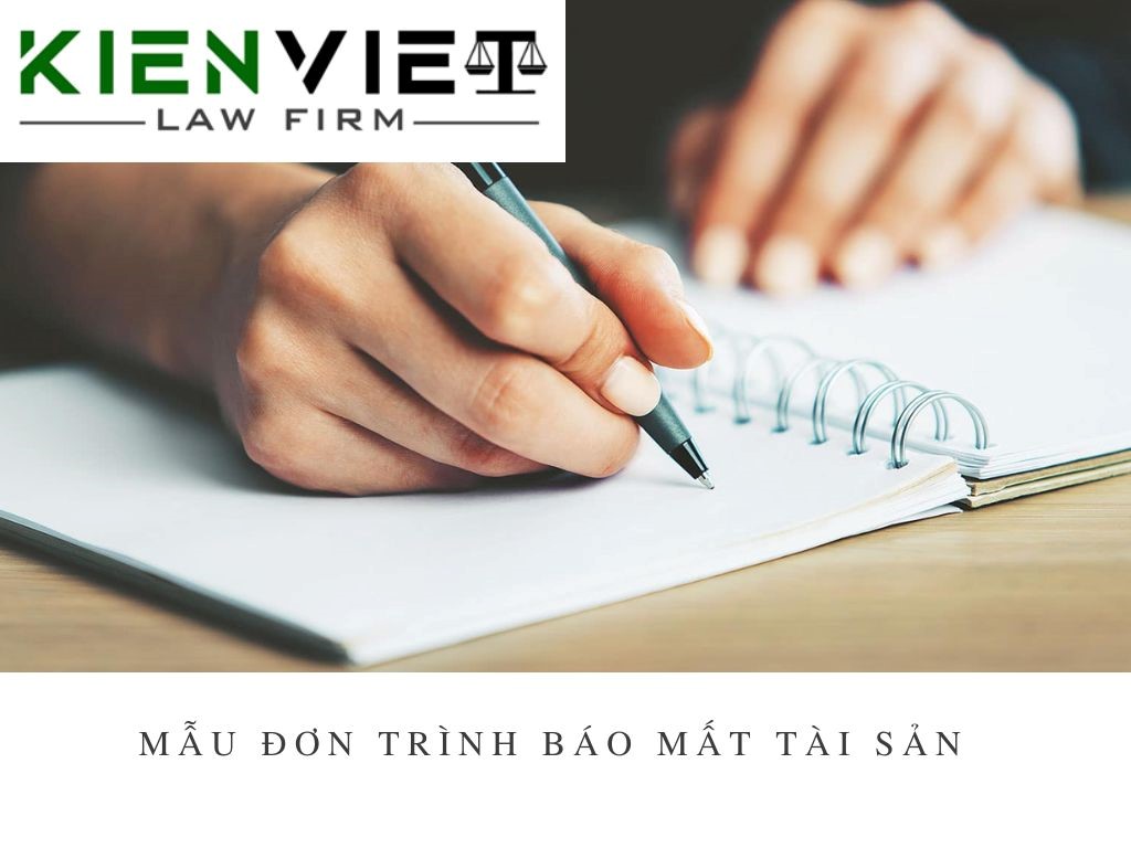 Mẫu đơn trình báo mất tài sản