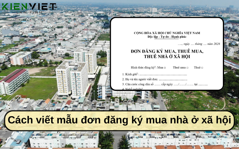 Cách viết mẫu đơn đăng ký mua nhà ở xã hội