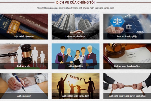 các dịch vụ luật sư Luật Kiến Việt cung cấp