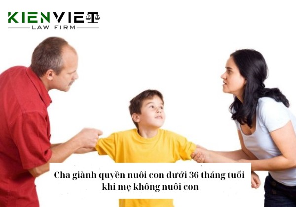 Giành quyền nuôi con dưới 36 tháng tuổi khi mẹ không nuôi con