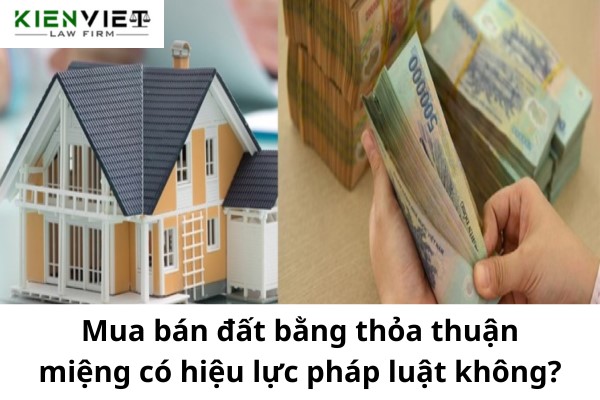 Hiệu lực pháp luật của giao dịch mua bán đất bằng thỏa thuận miệng