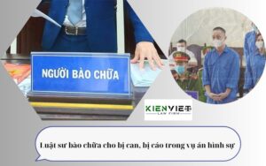 Luật sư bào chữa cho bị can, bị cáo trong vụ án hình sự