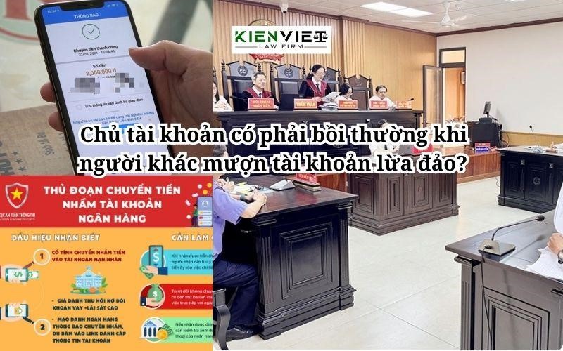 Chủ tài khoản có phải bồi thường khi người khác mượn tài khoản lừa đảo