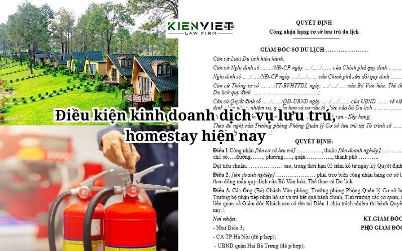 Điều kiện kinh doanh dịch vụ lưu trú, homestay hiện nay