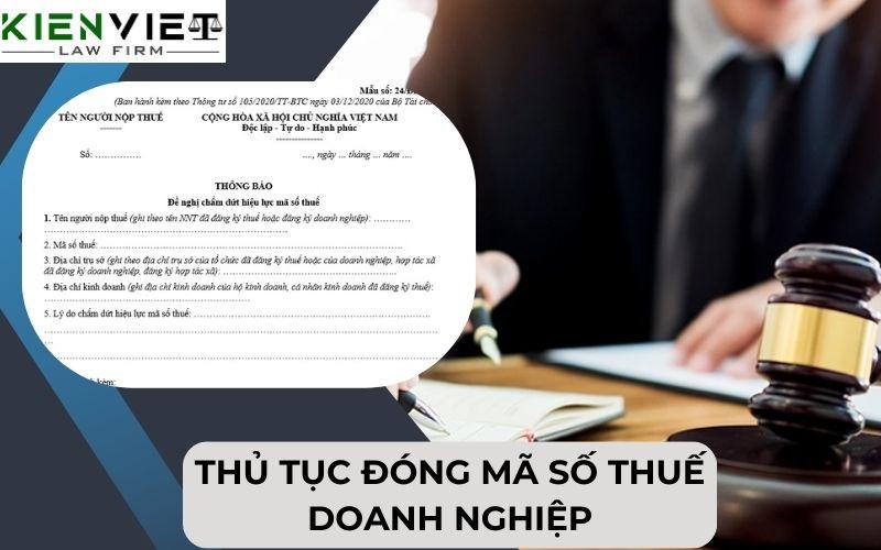 Thủ tục đóng mã số thuế doanh nghiệp 