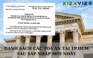 Danh sách các toà án tại TP.HCM sau sáp nhập