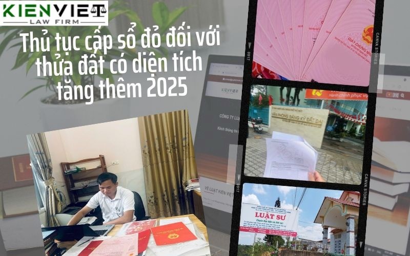 Thủ tục cấp sổ đỏ đối với thửa đất có diện tích tăng thêm